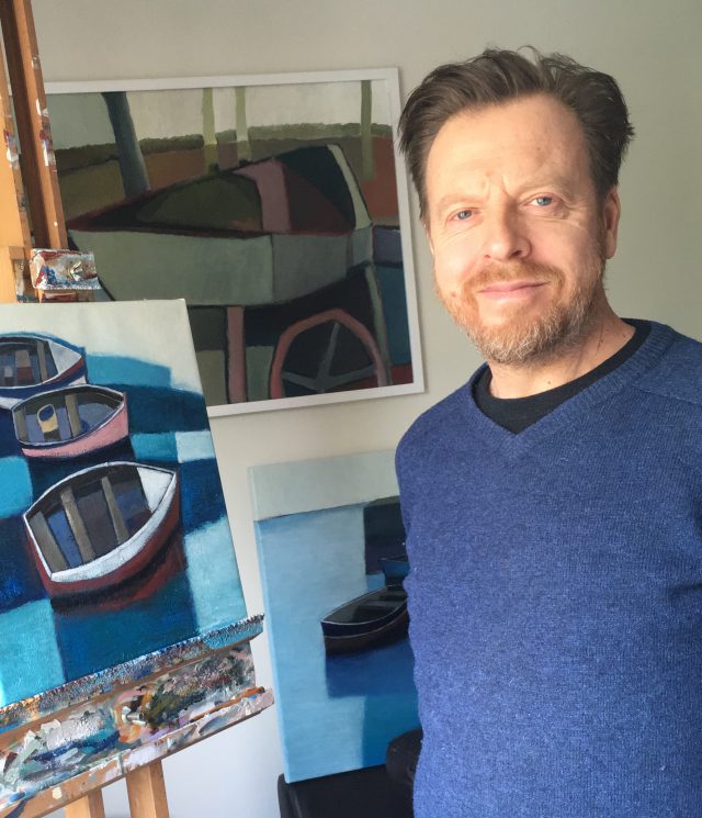 Nigel Sharman in his studio
