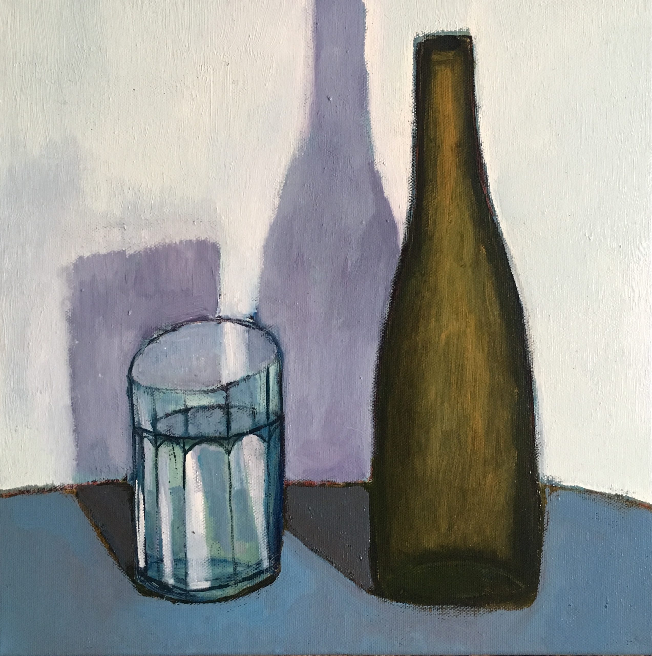 Still Life With Glass and Bottle