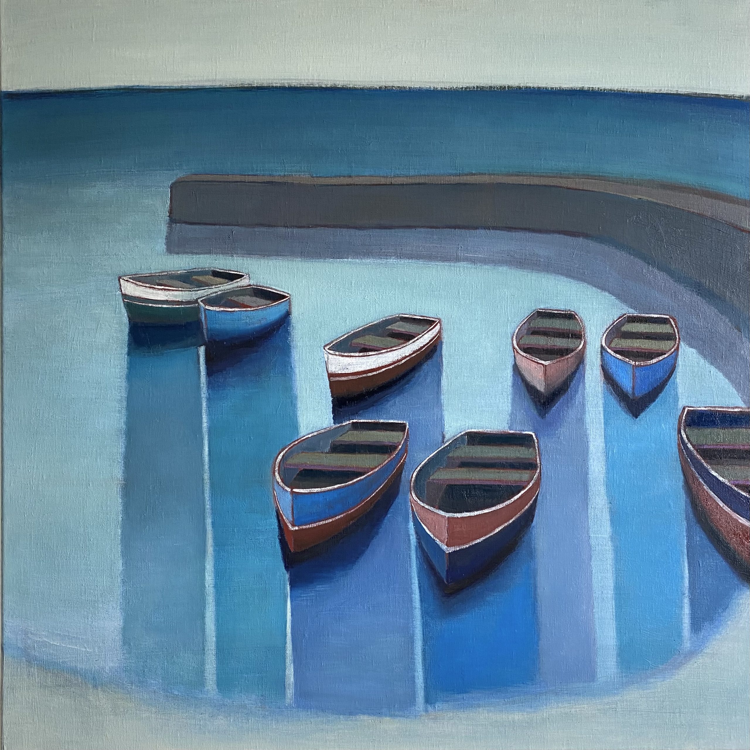 Boats Moored in Harbour