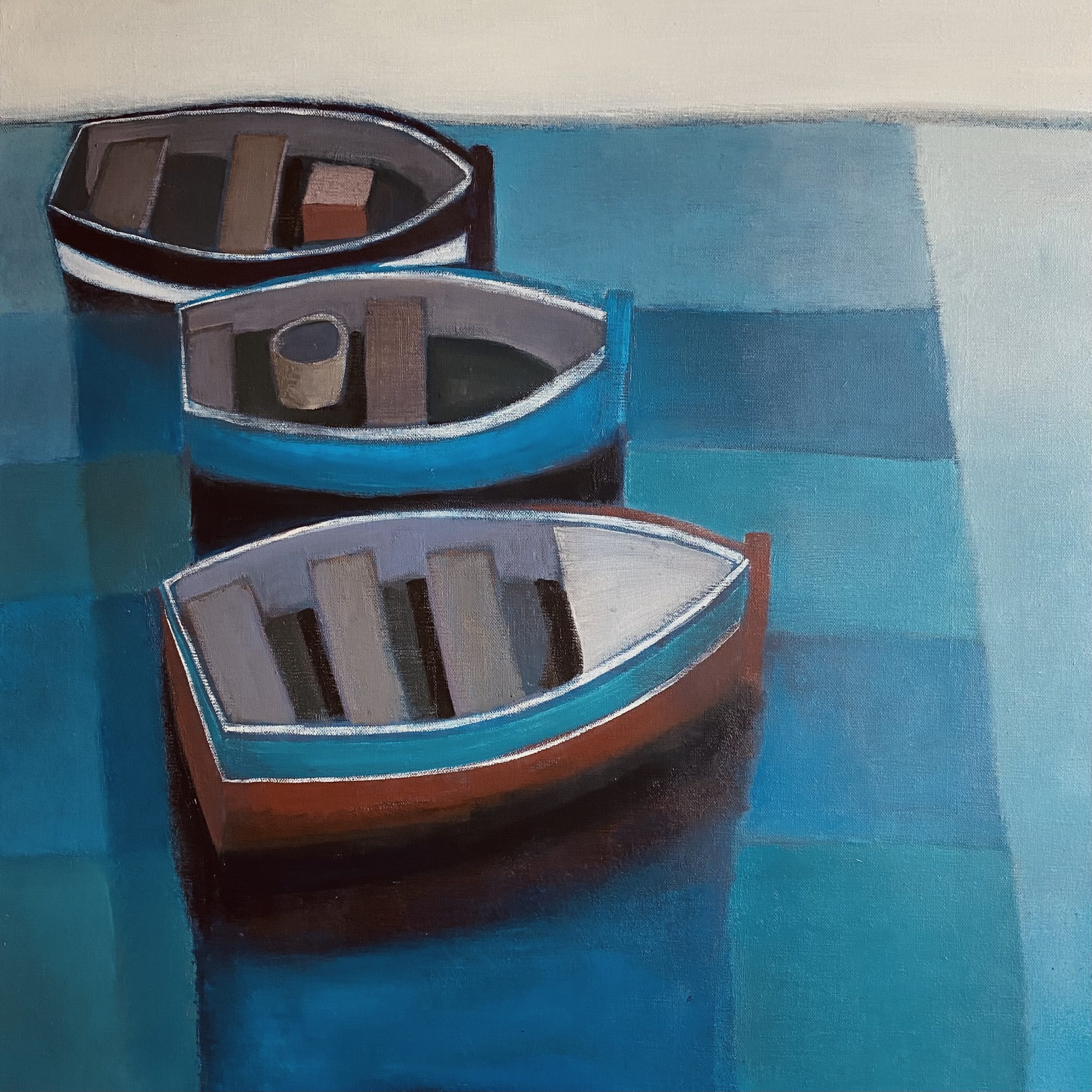 Three Boats in Harbour Shade