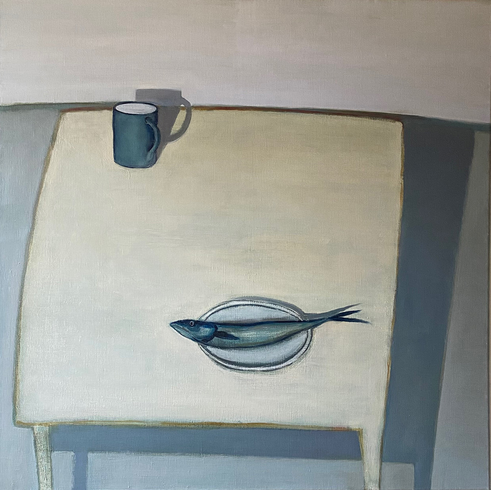 Still Life with Mackerel and Mug