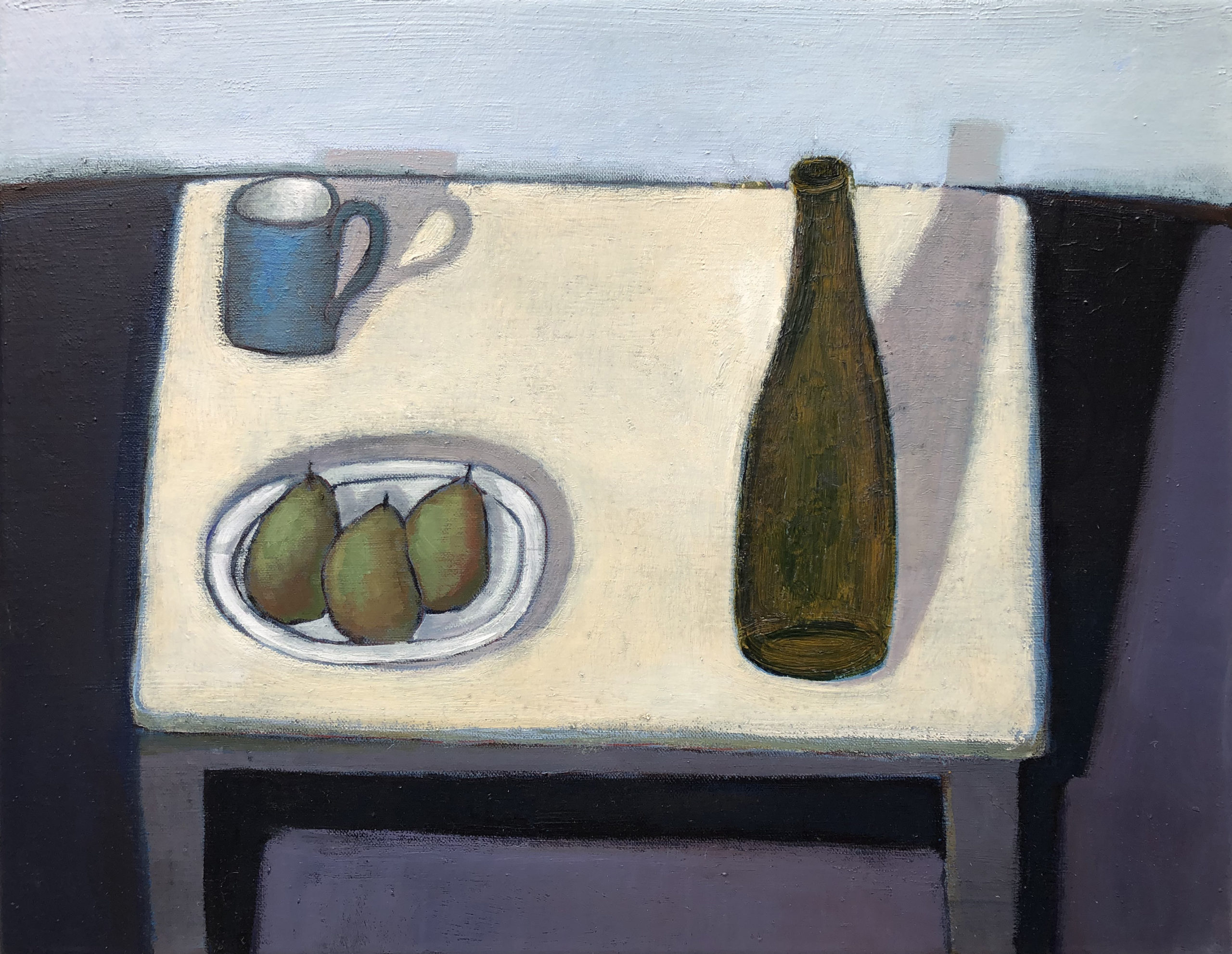 Still Life With Bottle and Pears