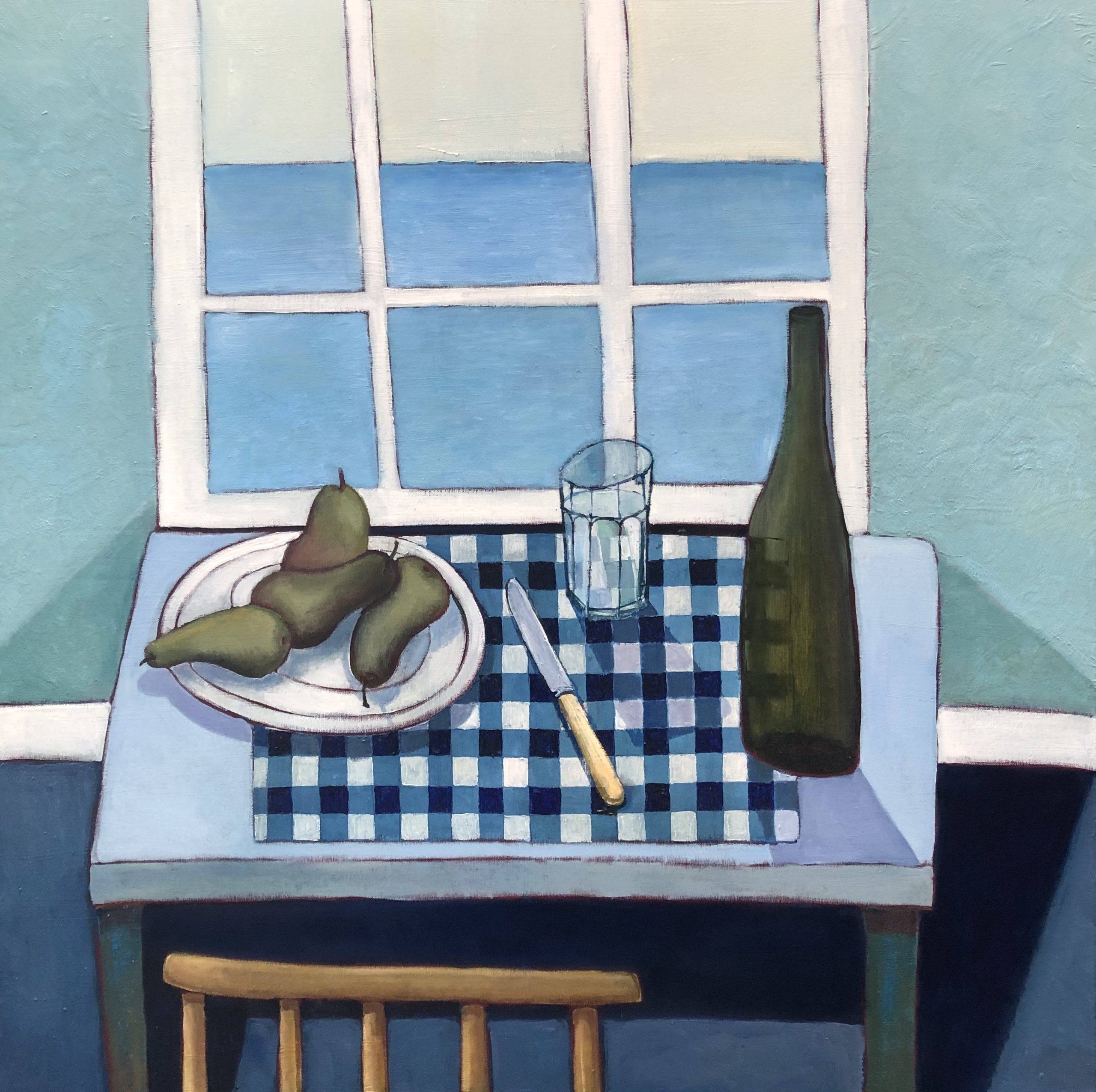 Still Life With Pears And Gingham