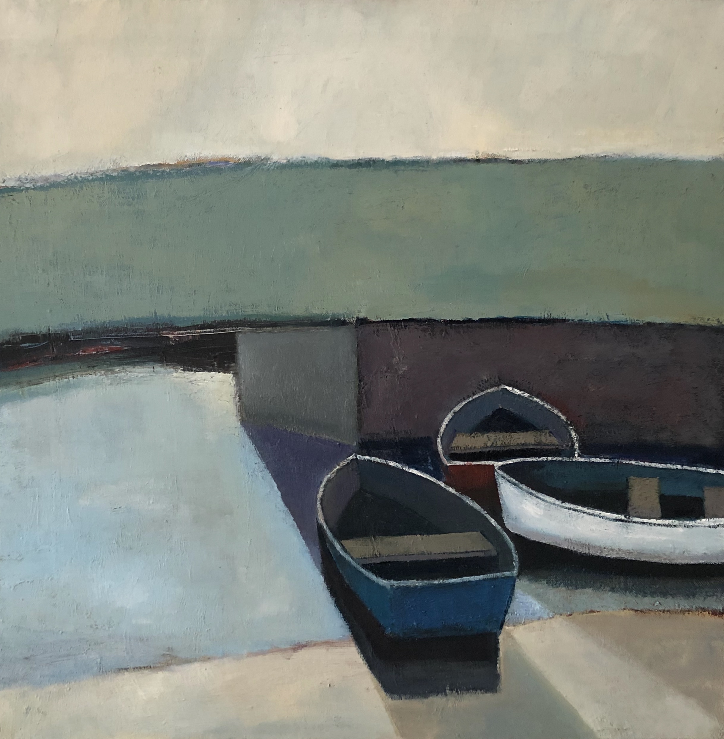 Three Boats At Spring Tide